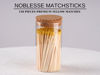 Picture of Noblesse Colored Safety Matches | 4-Inch Long Matches in Glass Jar | Perfect for Lighting Candles | 150 Pıeces | 10 Candles And Extra Empty Jar Gıft (YELLOW)