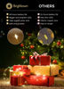 Picture of Brightown 12 Pack Led Fairy Lights Battery Operated String Lights Waterproof Silver Wire 7 Feet 20 Led Firefly Starry Moon Lights for DIY Wedding Party Bedroom