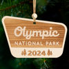 Picture of Wood National Park Ornaments, Olympic Park Ornament, USA National Park Gifts for Travelers, Adventurers, Christmas National Parks Decor for Christmas Tree, 2024 Keepsake, Gifts for Hiking Lovers