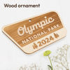 Picture of Wood National Park Ornaments, Olympic Park Ornament, USA National Park Gifts for Travelers, Adventurers, Christmas National Parks Decor for Christmas Tree, 2024 Keepsake, Gifts for Hiking Lovers