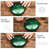 Picture of LEKATO Steel Tongue Drum 6 Inch 11 Note, Chakra Drum for Rain D Major Handpan Drum Percussion for Meditation Yoga Musical Education, Christmas Gift for Families/Friends/Beginner, Green