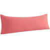 Picture of NTBAY Body Pillowcase - Brushed Microfiber 20x54 Pillowcase - Soft, Wrinkle-Free, Fade-Resistant, Stain-Resistant, Coral Pink Body Pillow Cover with Envelope Closure - 20x54 Inches, Coral Pink