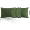 Picture of NTBAY Body Pillowcase - Brushed Microfiber 20x54 Pillowcase - Soft, Wrinkle-Free, Fade-Resistant, Stain-Resistant, Olive Green Body Pillow Cover with Envelope Closure - 20x54 Inches, Olive Green