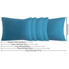 Picture of NTBAY Body Pillowcase, 20x54 inches, Teal Blue, Brushed Microfiber, Envelope Closure, Ultra Soft, 1800 Thread Count, Machine Wash, 1 Set