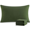 Picture of NTBAY Standard Pillowcase Set - 2 Pack Brushed Microfiber 20x26 Pillowcases - Soft, Wrinkle-Free, Fade-Resistant, Stain-Resistant, Olive Green Pillowcases with Envelope Closure - 20x26 Inches