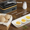 Picture of Evoloop Rapid Egg Cooker Electric 6 Eggs Capacity, Soft, Medium, Hard Boiled, Poacher, Omelet Maker Egg Poacher With Auto Shut-Off, BPA Free