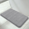 Picture of Yimobra Memory Foam Bath Mat Large Size, 31.5 x 19.8, Super Soft Non-Slip Bathroom Rug, Water Absorption, Machine Wash, Thick, Comfortable, Easier to Dry for Bathroom Mat, Tub and Shower, Grey
