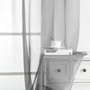 Picture of OWENIE Sheer Curtains Living Room 54 inches Long, Rod Pocket Curtain Sheers Bedroom, Light Filtering Voile Panels Drapes Small Window Treatments 2 Panels, 42" W x 54" L, Grey