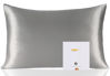 Picture of ZIMASILK 100% Pure Mulberry Silk Pillowcase for Hair and Skin Health,Soft and Smooth,Both Sides Premium Grade 6A Silk,600 Thread Count,with Hidden Zipper,1pc (Queen 20''x30'', Gray)