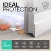 Picture of Vellure® Door Draft stoppers for Bottom of Door - New Premium Door Sweep/Door Seal Strip (Save Energy - installs Quickly and Easily) Door Weather Stripping, Ideal for Keeping Out Cold (5x39 White)