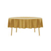 Picture of 60 inch Round Tablecloth Washable Polyester Table Cloth Decorative Table Cover for Wedding Party Dining Banquet（60 inch,Gold）