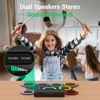 Picture of ROCKSOCKI Electric Drum Set 9-Pad With Headphone, Bigger Roll-up Drum Pad USB MIDI Game, Built-in Speaker, Drum Sticks, Foot Pedals 10 Hours Playtime Holiday Xmas Birthday Gift for Kids
