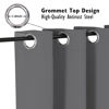 Picture of ChrisDowa Blackout Curtains 63 inches Long for Bedroom - 2 Panels Set Grommet Thermal Insulated Room Darkening Curtains for Living Room (Grey, 42 x 63 Inch)