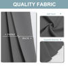 Picture of ChrisDowa Blackout Curtains 63 inches Long for Bedroom - 2 Panels Set Grommet Thermal Insulated Room Darkening Curtains for Living Room (Grey, 42 x 63 Inch)