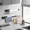 Picture of DEKAVA Paper Towel Holder Under Cabinet Wall Mount for Kitchen Paper Towel, Self-Adhesive Paper Towel Bar, Paper Towel Rack, SUS304 Stainless Steel 13 inch