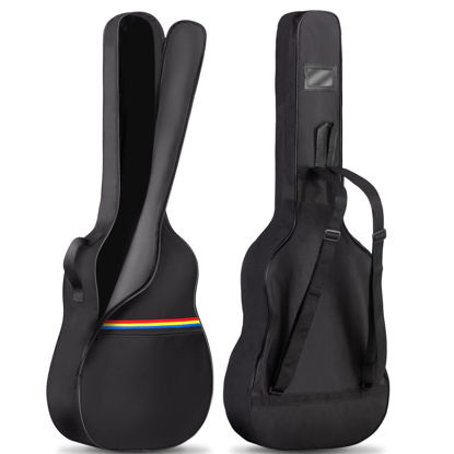 Picture of CAHAYA Guitar Bag Acoustic 41 In Dust Cover Soft Guitar Bag Dustproof Guitar Cover Gig Bag for Acoustic Classical Guitars No Padding CY0307