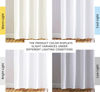 Picture of NICETOWN Curtains 84 inches Long - (Pure White) 52 by 84 inches, 1 Pair, 50% Light Blocking Grommet Drapes/Draperies for Living Room