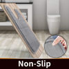 Picture of Yimobra Memory Foam Toilet Bath Mat U-Shaped, Soft and Comfortable, Super Water Absorption, Non-Slip, Thick, Machine Wash and Easier to Dry for Bathroom Commode Contour Rug, 24 X 24 Inches, Gray