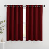 Picture of NICETOWN Blackout Draperies Curtain Panels - Thermal Insulated Solid Grommet Blackout Curtains/Panels/Drapes for Living Room(Burgundy Red, 1 Pair, 46 by 54-Inch)