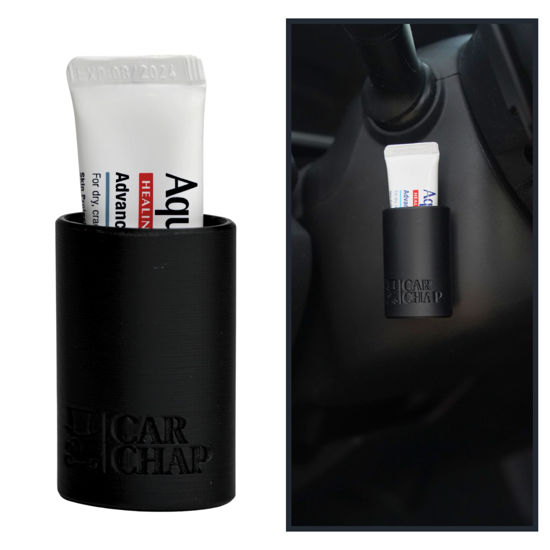 Picture of CarChap Car Lip Balm Holder (The Original), TubeChap, Chapstick Holder for Car, Mess Free in the Heat. Featured in Car and Driver. USA Made, Patent Pending. Interior Car Accessories for Women and Men