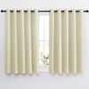 Picture of NICETOWN Room Darkening Curtains and Drapes for Bedroom - Grommet Energy Saving Thermal Insulated Light Blocking Window Treatments for Kitchen (Beige, 1 Pair, W66 x L54)