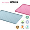 Picture of Sdpeia Under Sink Organizer Waterproof Under Sink Mat for Kitchen and Bathroom - Protects Cabinets from Leaks 22 x 14 inches Shelf Liner Feeding Mat Litter Mat(Cyan Blue)