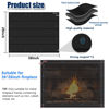 Picture of Magnetic Fireplace Blanket for Heat Loss Indoor Fireplace Covers Keep Drafts Out Stops Heat Loss Fireplace Draft Stopper with Built-in 12 Strong Magnet for Iron Fireplace Frame Fireplace Screen 38x28