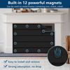 Picture of Magnetic Fireplace Blanket for Heat Loss Indoor Fireplace Covers Keep Drafts Out Stops Heat Loss Fireplace Draft Stopper with Built-in 12 Strong Magnet for Iron Fireplace Frame Fireplace Screen 38x28