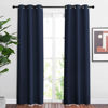 Picture of NICETOWN Navy Blue Blackout Curtains for Living Room - Window Treatment Energy Saving Thermal Insulated Room Darkening Solid Grommet Panels for Bedroom (2 Panels, W37 x L84)
