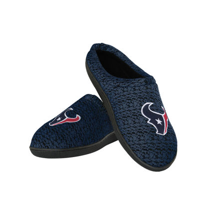 Picture of NFL Houston Texans Men's Poly Knit Cup Sole Slipper, Team Color, Medium (9-10)