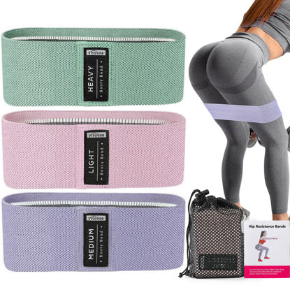 Picture of 3 Levels Booty Bands Set, Resistance Bands for Working Out, Exercise Bands for Women Legs and Butt, Yoga Starter Set