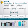 Picture of LANDNEOO Stackable Water Bottle Organizer Holder - for Stanley & Others' Large Tumbler Organization - Clear Wine Rack, Bottle Holder for Home Countertop Fridge Pantry Shelf, 3 Tier Hold 9
