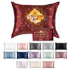 Picture of Blissy Silk Pillowcase - 100% Pure Mulberry Silk - 22 Momme 6A High-Grade Fibers - Silk Pillow Cover for Hair & Skin - Regular, Queen & King with Hidden Zipper (King, Harry Potter - Marauder's Map)