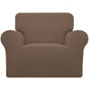 Picture of Easy-Going Stretch Oversized Chair Sofa Slipcover 1-Piece Couch Sofa Cover Furniture Protector Soft with Elastic Bottom for Kids Spandex Jacquard Fabric Small Checks Brown