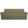 Picture of Easy-Going Stretch Oversized Sofa Slipcover 1-Piece Sofa Cover Furniture Protector Couch Soft with Elastic Bottom for Kids, Polyester Spandex Jacquard Fabric Small Checks Khaki