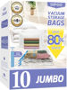 Picture of 10 Pack Jumbo Vacuum Storage Bags with Hand Pump, 80% Storage Space Saving, Sturdy Leak-Free Space Saver Vacuum Seal Bags for Clothing, Vacuum Compression Bags for Travel Lugggage Blankets Comforters
