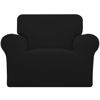 Picture of Easy-Going Stretch Oversized Chair Sofa Slipcover 1-Piece Couch Sofa Cover Furniture Protector Soft with Elastic Bottom for Kids Spandex Jacquard Fabric Small Checks Black