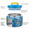 Picture of MAISON HUIS 8oz Soup Thermos Wide Mouth Vacuum Insulated Thermos Food Jar, Leak Proof Stainless Steel Food Thermos for Hot&Cold Food Kids Food Lunch Soup Container for School Travel (F-Blue-Locomotive)