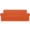 Picture of Easy-Going Stretch Sofa Slipcover 1-Piece Sofa Cover Furniture Protector Couch Soft with Elastic Bottom for Kids, Polyester Spandex Jacquard Fabric Small Checks (Sofa, Orange)