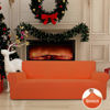 Picture of Easy-Going Stretch Sofa Slipcover 1-Piece Sofa Cover Furniture Protector Couch Soft with Elastic Bottom for Kids, Polyester Spandex Jacquard Fabric Small Checks (Sofa, Orange)