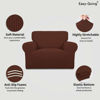 Picture of Easy-Going Stretch Oversized Chair Sofa Slipcover 1-Piece Couch Sofa Cover Furniture Protector Soft with Elastic Bottom for Kids Spandex Jacquard Fabric Small Checks Coffee