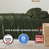 Picture of Bedsure King Size Sheet Sets, Cooling Sheets for Hot Sleepers, Rayon Derived from Bamboo, Breathable & Soft Deep Pocket Up to 16 Inches, Hotel Luxury Silky Bedding, Bedsheet & Pillowcases, Olive Green