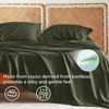 Picture of Bedsure King Size Sheet Sets, Cooling Sheets for Hot Sleepers, Rayon Derived from Bamboo, Breathable & Soft Deep Pocket Up to 16 Inches, Hotel Luxury Silky Bedding, Bedsheet & Pillowcases, Olive Green