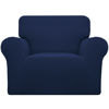 Picture of Easy-Going Stretch Oversized Chair Sofa Slipcover 1-Piece Couch Sofa Cover Furniture Protector Soft with Elastic Bottom for Kids Spandex Jacquard Fabric Small Checks Navy