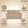 Picture of Easy-Going Stretch Oversized Sofa Slipcover 1-Piece Sofa Cover Furniture Protector Couch Soft with Elastic Bottom for Kids, Polyester Spandex Jacquard Fabric Small Checks Sand