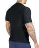 Picture of Kewlioo Men's Sauna Suit Shirt - Heat Trapping Sweat Compression Vest, Shapewear Top for Men, Sweat More & Look Great, Gym Workout Exercise Versatile Heat Shaper Jacket (Black, 2XL)