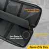 Picture of DULCE DOM 42 inch Double Rifle Case Soft Bag Gun Case, Perfect for Rifle Pistol Firearm Storage and Transportation, All Around Shooting Range Tactical Rifle Backpack, Indoor Outdoor