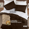 Picture of Utopia Bedding Duvet Cover King Size - 1 Duvet Cover with 2 Pillow Shams - 3 Pieces Bedding Duvet Cover with Zipper Closure - Soft Brushed Microfiber, 104 X 90 Inches (King, Brown)