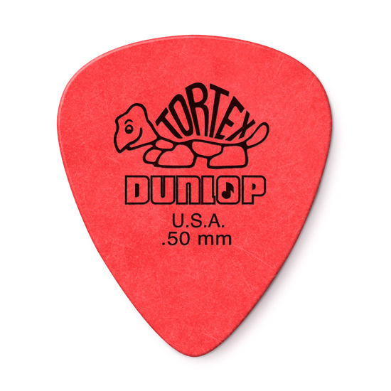 Picture of JIM DUNLOP Tortex Standard .50mm Red Guitar Pick, 24 Pack