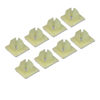 Picture of License Plate Screw Inserts - Set of 8 Nylon Retaining Nuts for License Plate Screws - Front and Back License Plate Nut Bracket Clip Fasteners for Cars, Trucks, SUVs, Motorcycles (Screw Retainers)